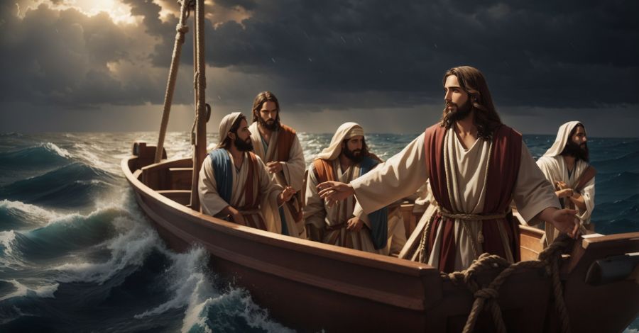 Jesus Apazigua a tempestade: Uma Pregação explicando com reflexão